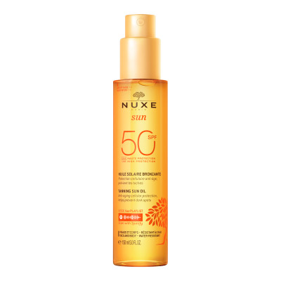 NUXE SUN Масло для загара для лица и тела SPF 50, 150 мл